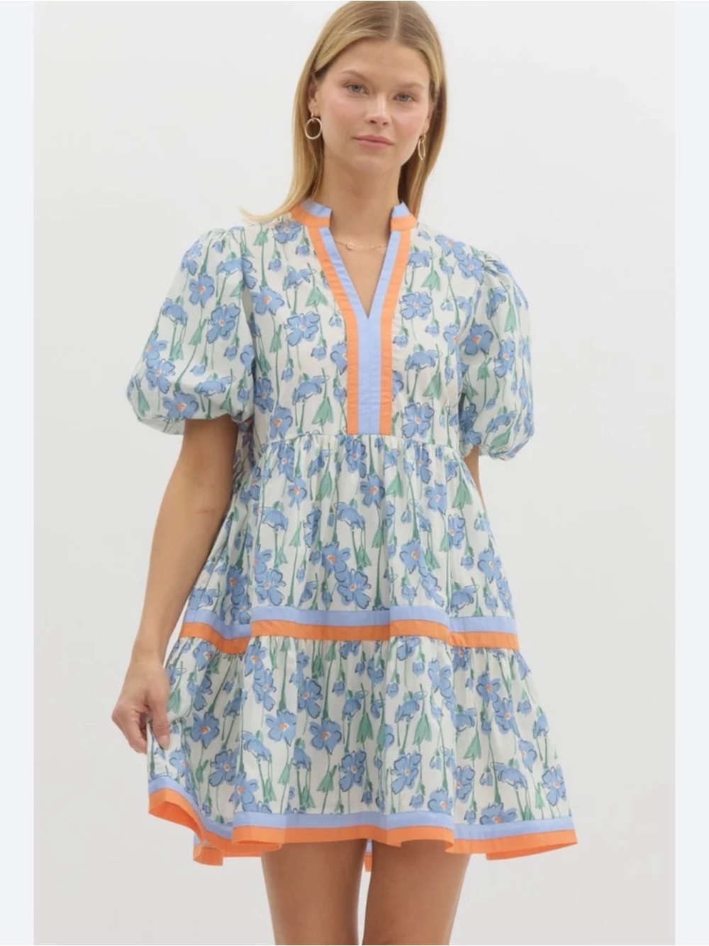 Rosa Clothing Blue Wildflowers Floral Dress Size S